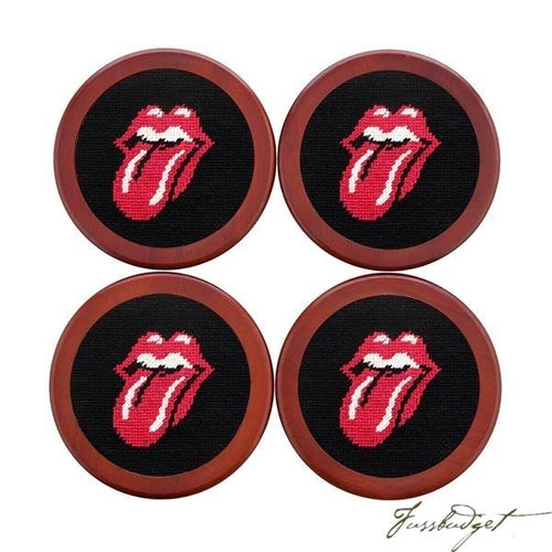 Rolling Stones Needlepoint Coaster Set