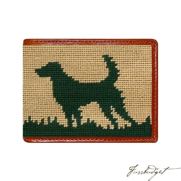 Hunting Dog Needlepoint Bi-fold Wallet