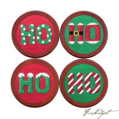 Ho Ho Ho Needlepoint Coaster Set