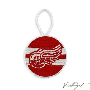 Detroit Red Wings Needlepoint Ornament