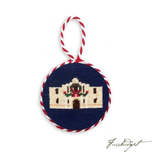 Christmas Alamo Needlepoint Ornament