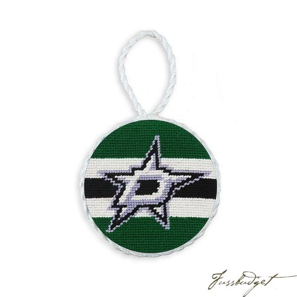 Dallas Stars Needlepoint Ornament