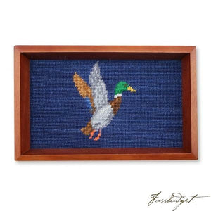 Mallard Needlepoint Valet Tray