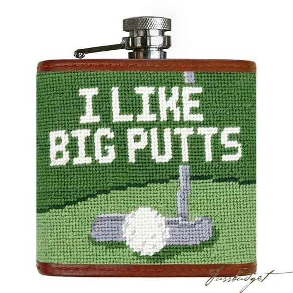 Big Putts Needlepoint Flask