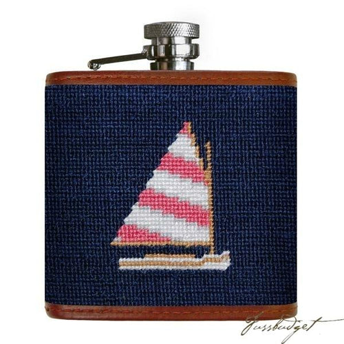 Rainbow Fleet Needlepoint Flask (Final Sale)