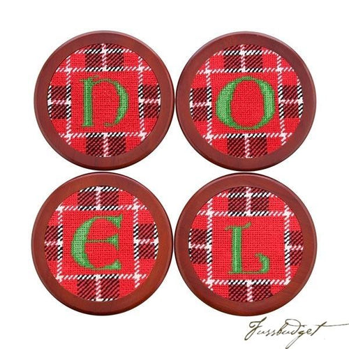 Noel Needlepoint Coaster Set