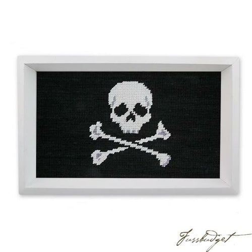 Jolly Roger Needlepoint Valet Tray