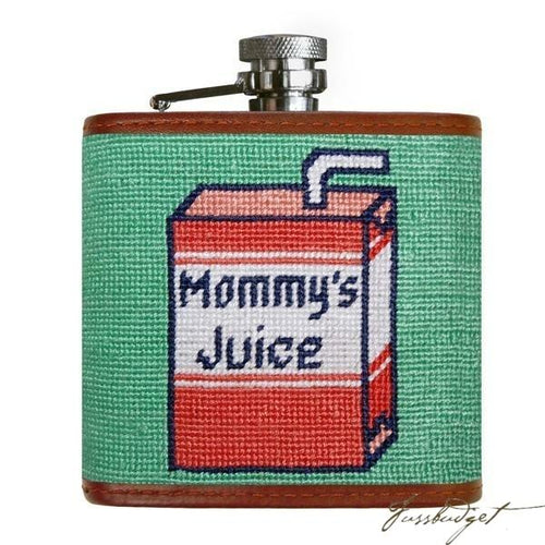 Mommy's Juice Needlepoint Flask