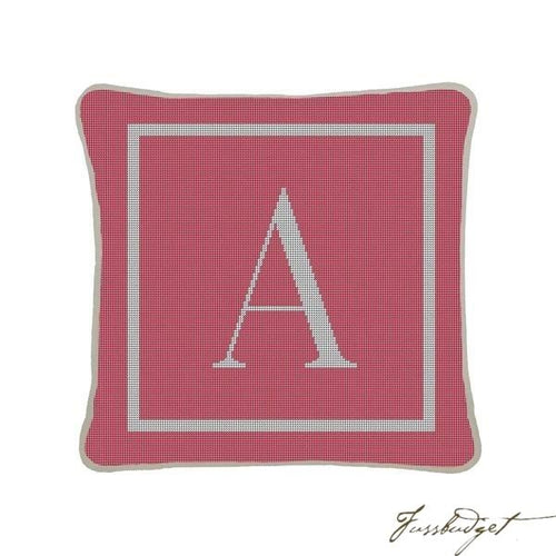 Letter Needlepoint Pillow