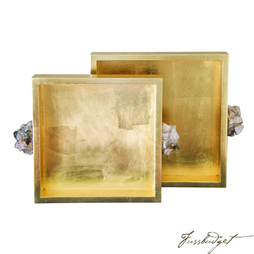 Astoria Quartz Square Trays [Set of 2]-Fussbudget.com