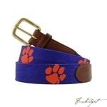 Clemson Tigers Needlepoint Belt-Fussbudget.com