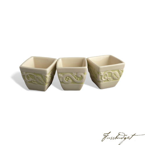 Flower Garden Serving Cubes, set of 3 - Green-Fussbudget.com