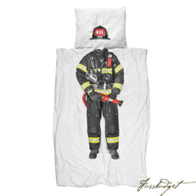 Load image into Gallery viewer, Firefighter Duvet Cover Set
