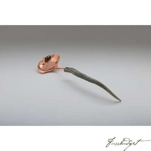 Copper Ginkgo Small Serving Spoon-Fussbudget.com