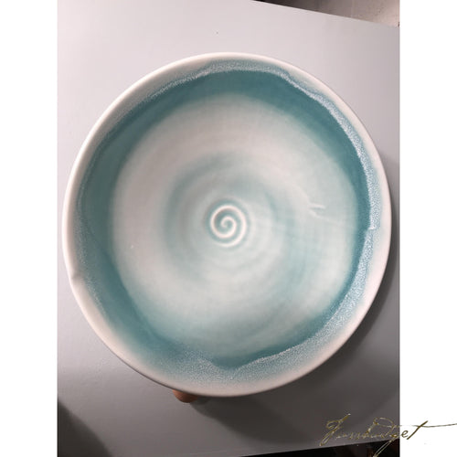 Light Blue Bowl Platter by Tom Turnbull