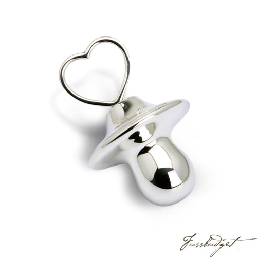 Sterling Silver Pacifier Keepsake-Fussbudget.com