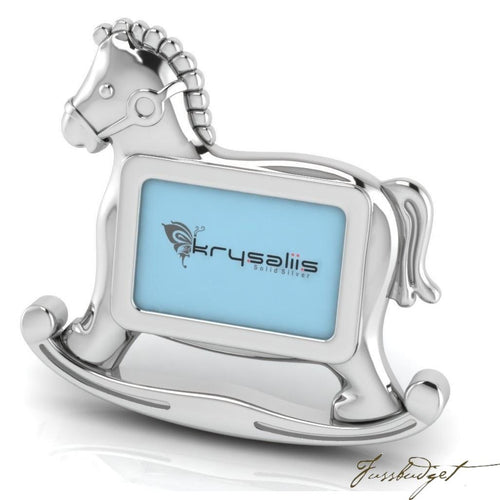 Horse Sterling Silver Baby Picture Frame-Fussbudget.com