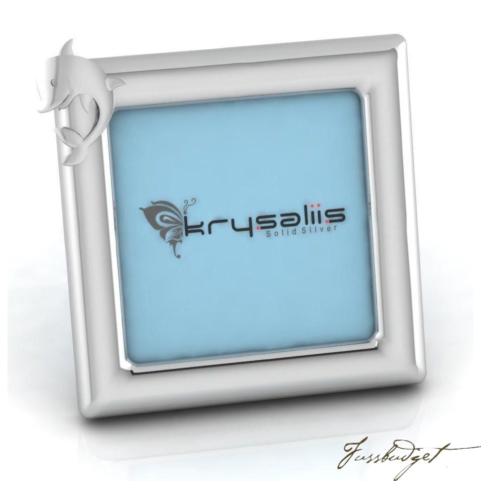 Dolphin Square Sterling Silver Baby Picture Frame-Fussbudget.com