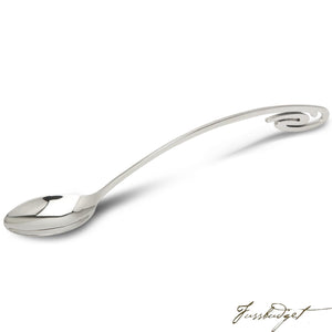 Sterling Silver Curve Baby Feeding Spoon-Fussbudget.com