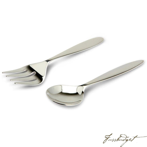 Sterling Silver Classic Baby Spoon & Fork set-Fussbudget.com