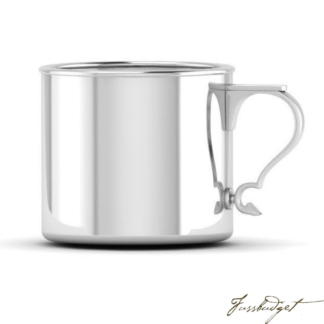 Sterling Silver Modern Handle Cup-Fussbudget.com