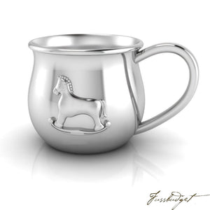 Horse Silver Plate Baby Cup