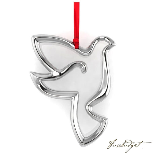 Sterling Silver Dove Christmas Ornament-Fussbudget.com