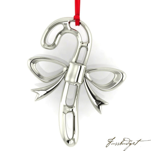 Sterling Silver Candy Cane Ornament-Fussbudget.com