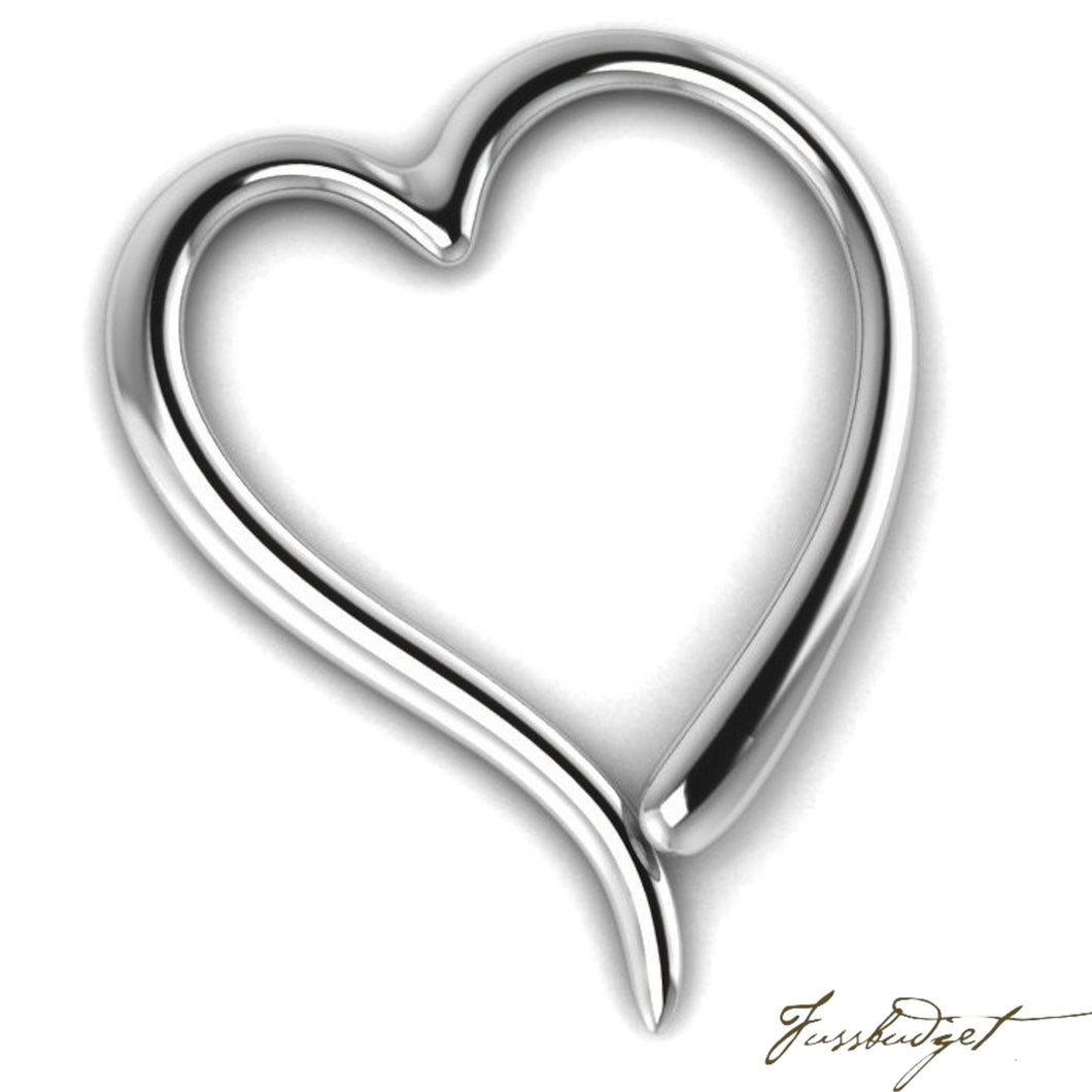Sterling Silver Heart Napkin Ring- Set of 2-Fussbudget.com