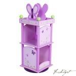 Sugar Plum Revolving Bookcase-Fussbudget.com