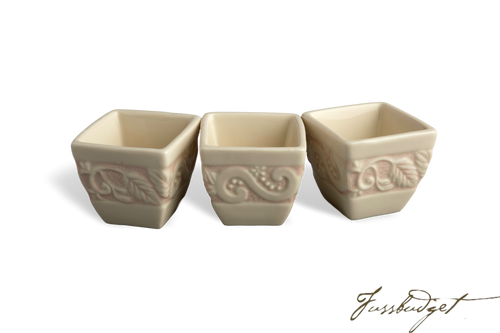 Flower Garden Serving Cubes, set of 3 - Pink