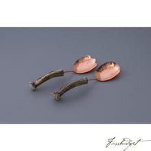 Load image into Gallery viewer, Copper Medium Spoon Salad Set-Fussbudget.com