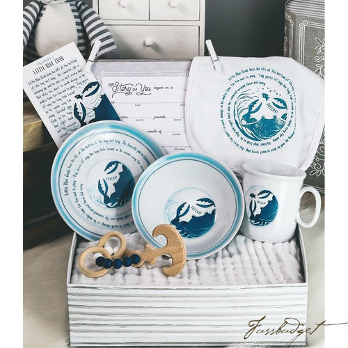 CUP PLATE,BWL,BIB,TEETHER-CRAB