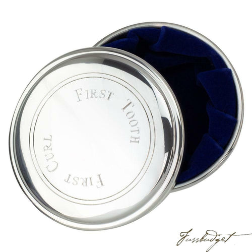 PEWTER FIRST TOOTH & CURL BOX
