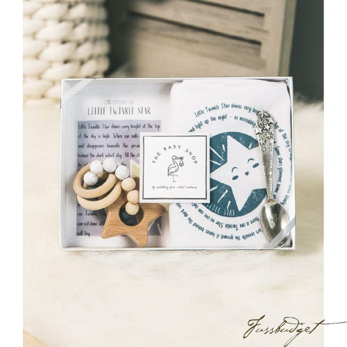 SPOON,BIB AND TEETHER- STAR