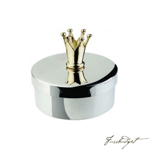 KEEPSAKE BOX W/G/PLATE CROWN