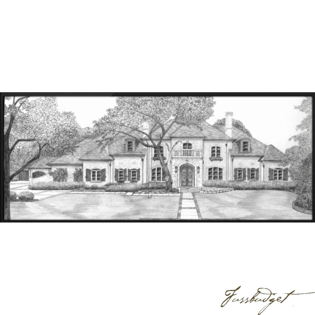 Detailed Pencil Drawings of your Home or other Structures-Fussbudget.com