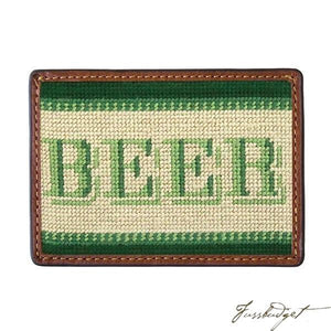 Beer Money Needlepoint Card Wallet