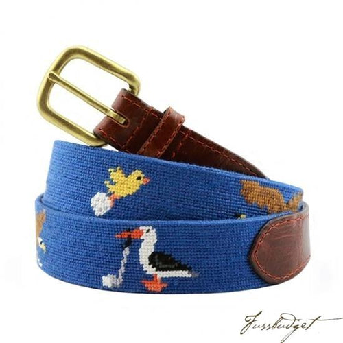 Birdie Eagle Albatross Needlepoint Belt