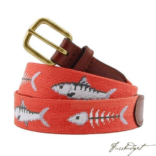 Bonefish Needlepoint Belt