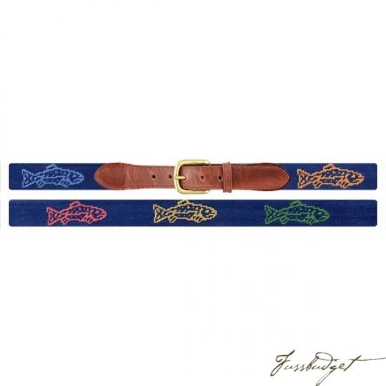 Catch of the Day Needlepoint Belt