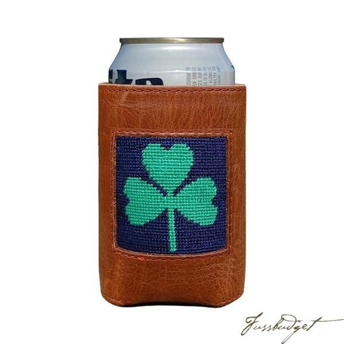 Shamrock Needlepoint Can Cooler
