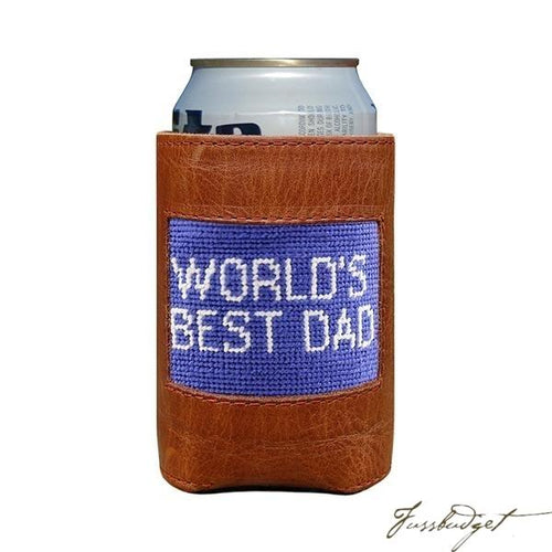 World's Best Dad Needlepoint Can Cooler