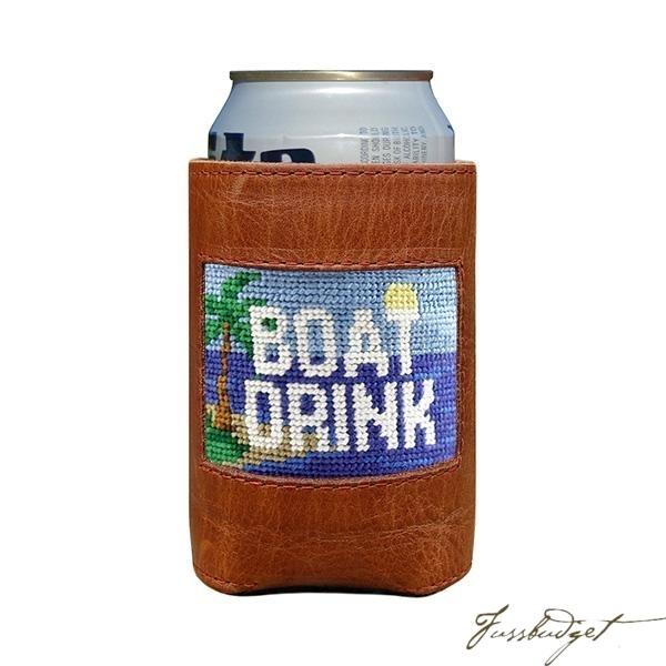 Boat Drink Needlepoint Can Cooler