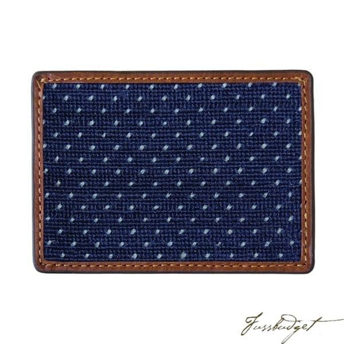 Micro Dot Needlepoint Card Wallet