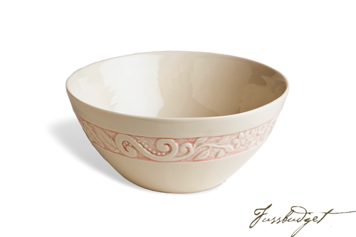 Flower Garden Medium Serving Bowl - Pink
