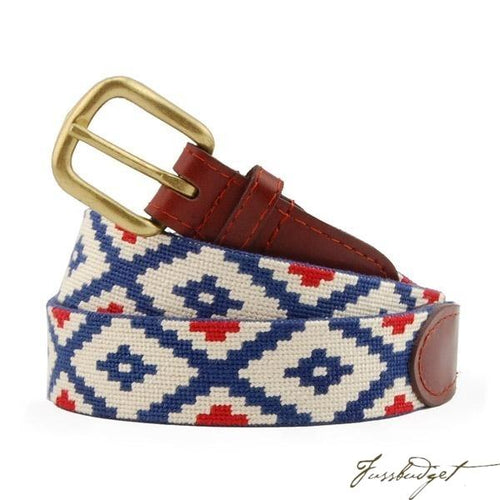 Gaucho Rojo Needlepoint Belt