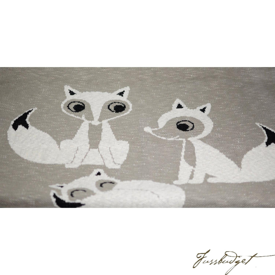 Sleepy fox - Baby Blanket - 100% Cotton-Fussbudget.com