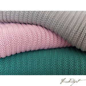 Cotton throw blanket - Suave Collection - Soft Pink-Fussbudget.com