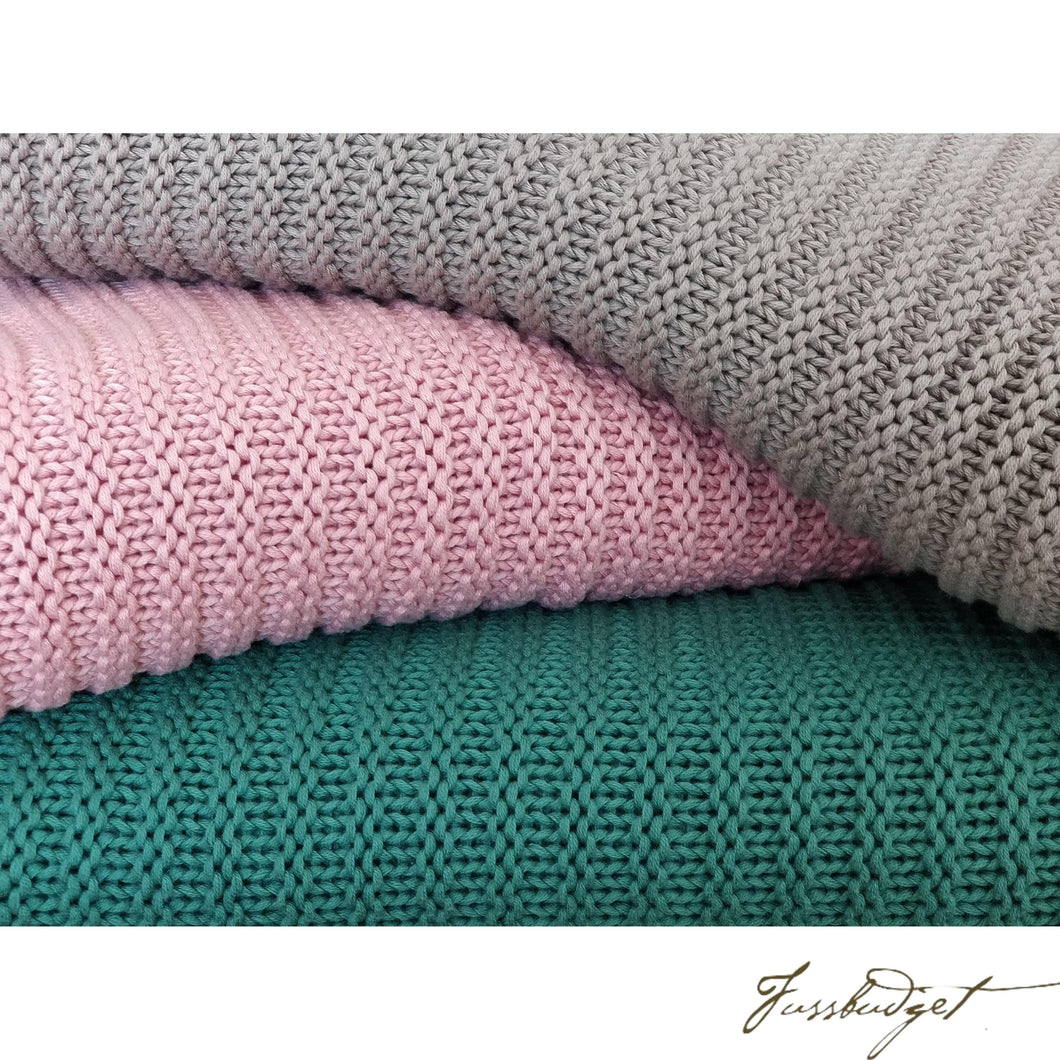Cotton throw blanket - Suave Collection - Soft Pink-Fussbudget.com